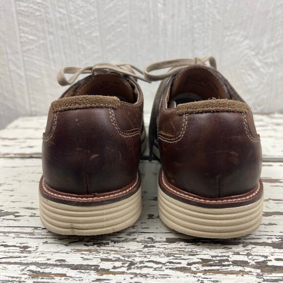 Dockers Oxford shoe men’s 8 Brown Leather lace up Good condition - Picture 3 of 10